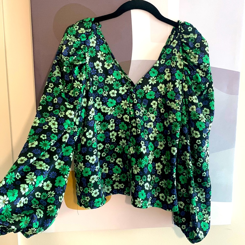 Topshop floral blouse